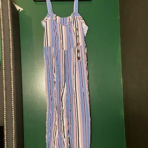 xhilaration Vertical Striped Jumpsuit